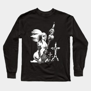 Graveyard Pinup Long Sleeve T-Shirt